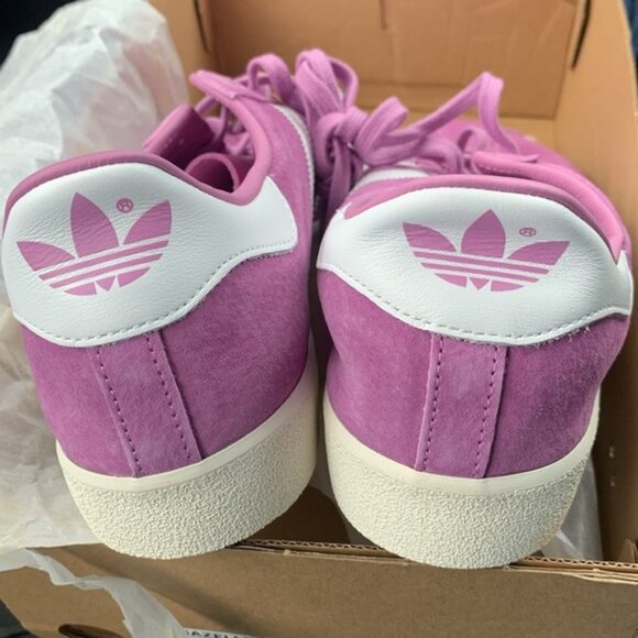 Adidas GAZELLE DECON SHOES Purple / Cloud White / Gold Metallic - Mens 10.5 NEW! - Picture 8 of 9